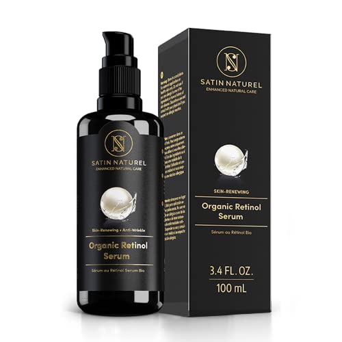 Retinol Serum With Vitamin C Plus Hyaluronic Acid Premium - Reduces Wrinkles, Dark Spots, Acne, Fine Lines, Sun Damage - For Youthful, Glowing And Clear Skin - Satin Naturel #TOP6