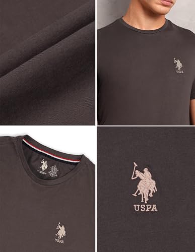 Image of U.S. Polo ASSN. Mens Crew Neck Embroidered Logo I633 Lounge T-Shirt - Pack of 1