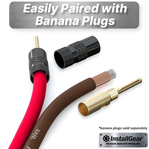 Installgear 500Ft 14 Gauge Speaker Wire Awg True Spec And Soft Touch Cable - Black/Red - Great Use For Car Speakers Stereos, Home Theater Speakers, Surround Sound - Speaker Wire 14 Gauge #TOP4