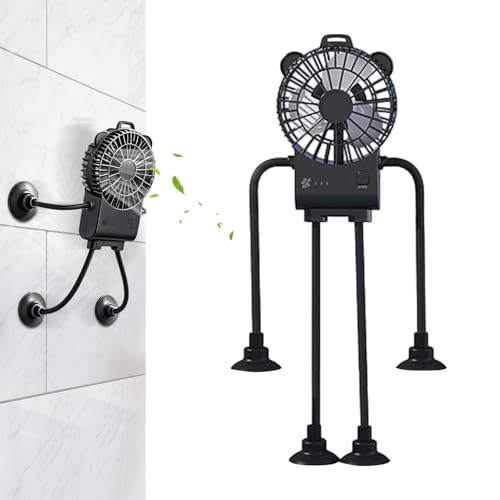 Genérico Ventilador de escritorio – Cervecería de aire en forma de robot silueta de velocidades con , ventilación de noche, para oficina, camping, trabajo, mesita de noche, dormitorio