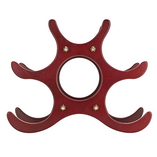 Soporte vertical de madera para botellas de vino miniatura 6
