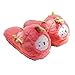 Millffy Mignon Pitaya Chaussures Femme Avocat Pantoufles Chaud Ananas en Peluche Maison Chambre Pantoufles (35-38, Pitaya)