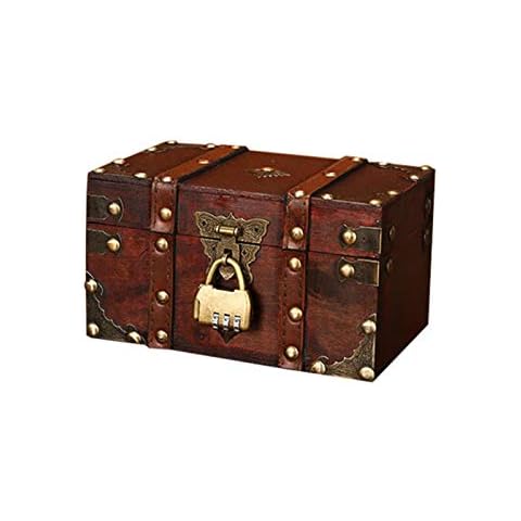 Schatztruhe Holztruhe Piratenkiste, Geschenk-Box verschließbar Cover