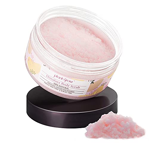 Himalaya Salz Körperpeeling Body Scrub Peeling Damen Männer 100% Natürlich Hautpeeling Salzpeeling Körperpeeling Akne 300g für Alle Haut mit Mandelöl Cover