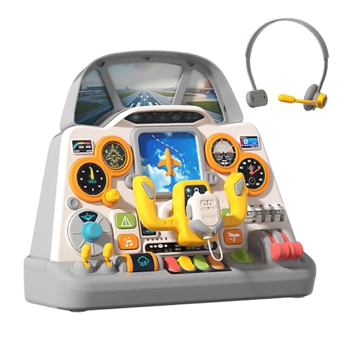 Ratpzou Giocattolo Pannello Di Controllo Aereo | Gioco Con Volante