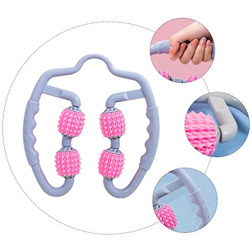 EXCEART Rolo de massagem portátil para perna com ponta de gatilho para braço de coxa e pescoço