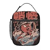 WEIXNCXCJ Takoyaki Attack Black Version One - Bolsa de almuerzo