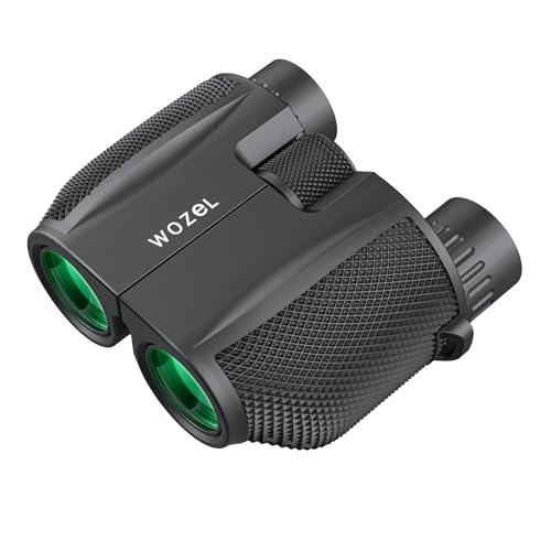 10x25 High Power Binoculars with HD Vision - Wozel Compact Binoculars for Low Light & Night View - Portable Adult Binocular for Bird Watching, Hunting, Stargazing and Travel Gifts for Men Women