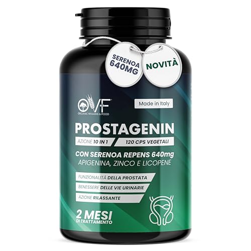 OVF Prostagenin 120 Capsule - Serenoa Repens, Apigenina, Zinco, Licopene