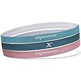 Dynamax Stirnbänder, 3er Pack, azurblau grün / kreidig rosa / blau nebel