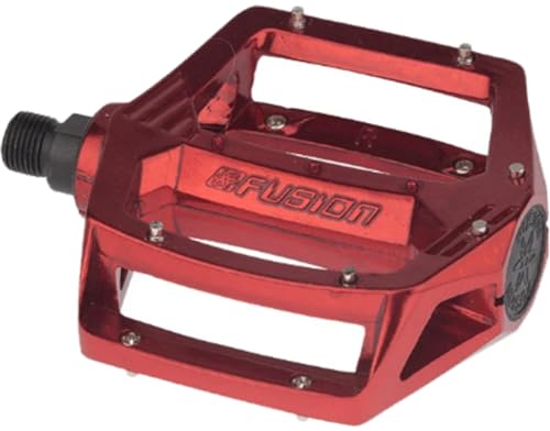 Haro Fusion DX Alloy Bicycle Pedals (Red, 9/16)