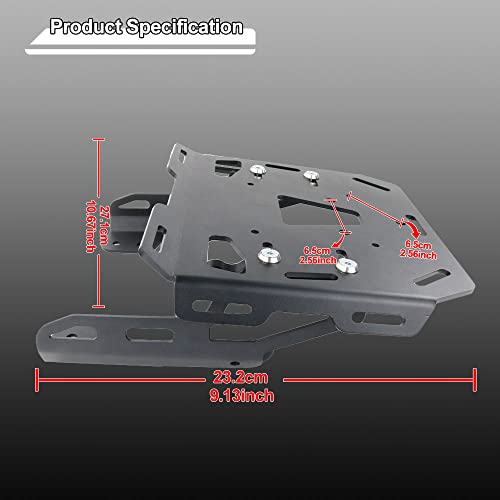 Rearace Rear Luggage Rack Compatible With Husqvarna Vitpilen/Svartpilen 401 18-23, Vitpilen/Svartpilen 250 20-23, Svartpilen 125 21-23, Svartpilen 200 20-23 Cargo Carrier #TOP1