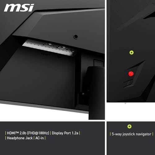 Miniatura 6 de MSI mag 242CA Monitor Gaming de 24" FHD 1500R, 1920 x 1080 VA, 180 Hz, 1 ms, Compatible con HDR, protección Ocular, HDMI 2.0b, DP 1.2a, sin Marco, inclinación Ajustable, Montaje Vesa, Negro