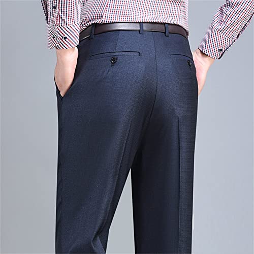 Pantalones de vestir para hombre corte recto slim miniatura 3