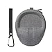 Feeshoppher Portable PU Leather Storage Bag Travel Case for Sony WH-1000XM6 Headphones Shockproof Protective Carry Pouch with Handy Strap Compact 22x18x10cm Size Black or Gray Styli(Black)