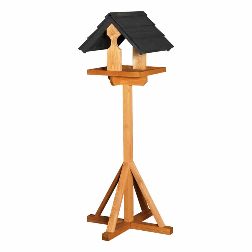 Sarre Black Bird Table Fully Assembled