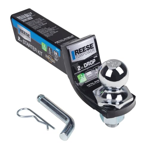 Reese Towpower 21542 Class III Towing Starter Kit Black with Ch Ball