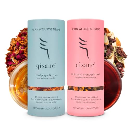 qìsane Cordyceps and Organic Hibiscus Tea Bags – Afternoon Essentials Duo image 5