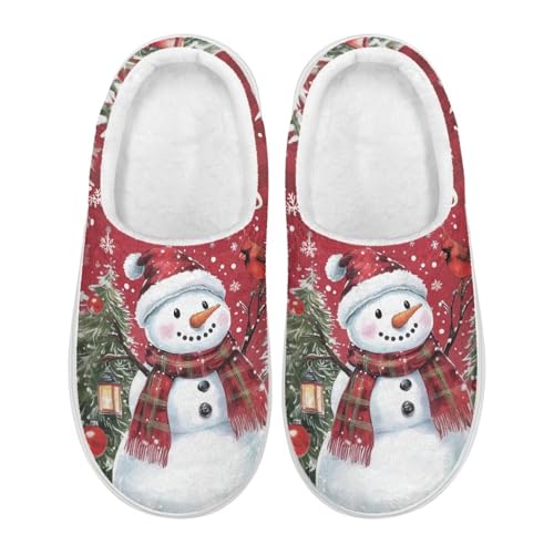 House Slippers for Woman Warm Flannel Thick Sole Slippers 5-112