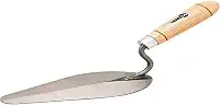 Colher para pedreiro 9" oval cabo madeira - Nove54