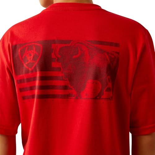 ARIAT Boys Etched Buffalo Lof Flag T-Shirt2