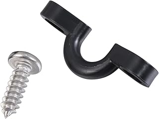 CLISPEED Kayak Handle Buckle with Screw Cover Kayak Side Carry Handles Canoe Handle Grip Kayak Track Screws Kayak Accessories Kayak Buckle Black Marine Stainless Steel, Plastic Yacht