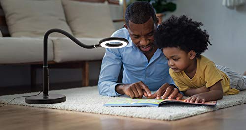 Daylight Multiplex 3-in-1 Lamp: Versatile Lighting for Living Room, Bedroom, Office - 5 Brightness, 3 Colors - Reading, Study, Nail Care - 12W, Black - Image 4