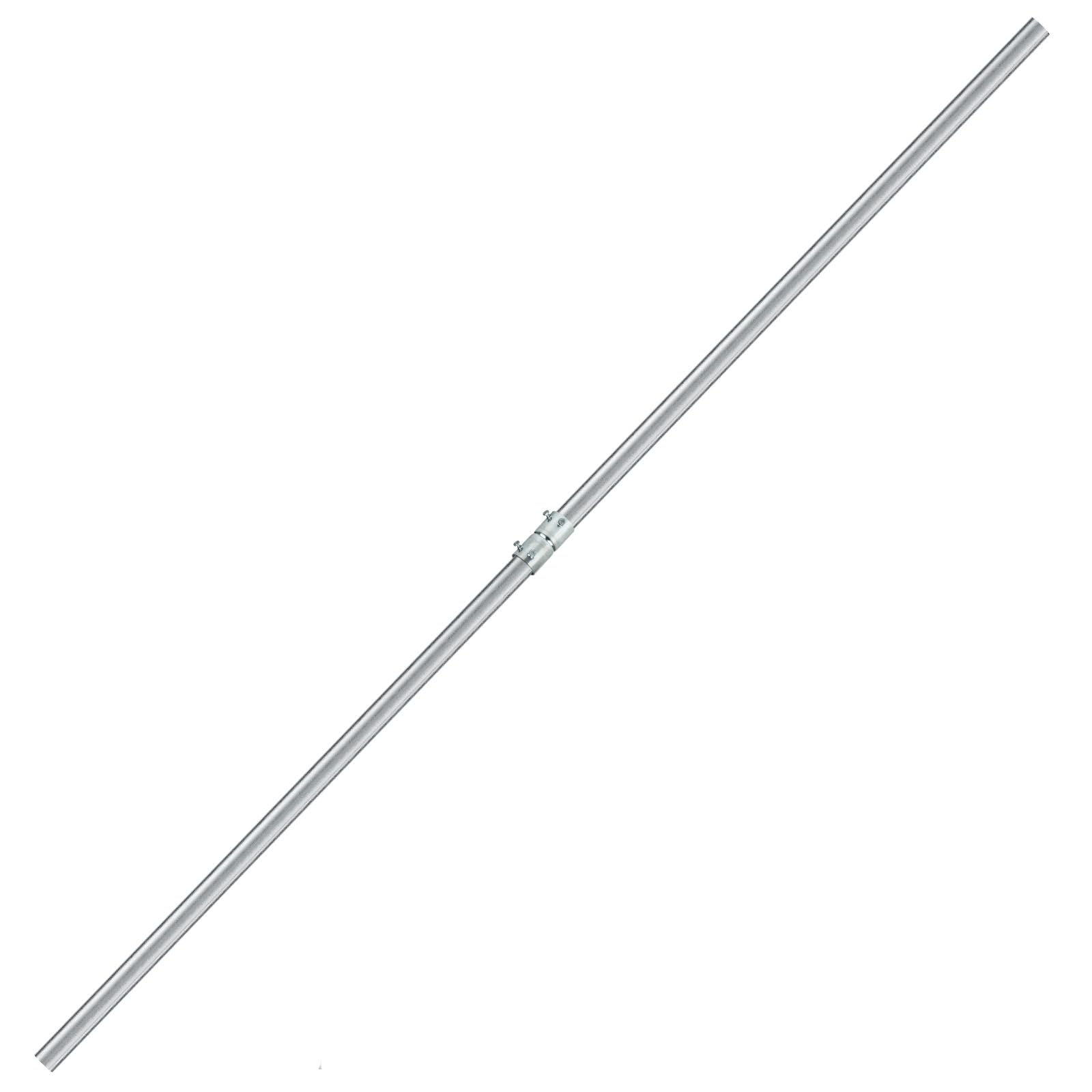 Lot de 2 rallonges de mât d'antenne de 0,9 m avec coupleur, diamètre extérieur 3,2 cm | Assemblage de 1,8 m, en acier galvanisé robuste, pour amplificateur de signal de station météo