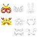 TOSSPER 8pcs Cartone Animato Animale Pittura Maschera Fai Te Colore Asilo Graffiti Graffiti Art Artigianato Giocattoli Giocattoli di Disegno Creativo Giocattoli (Stile Casuale)