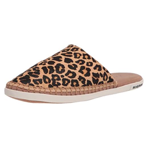 SEAVEES Women's Lido Slide, Leopard, 7.5