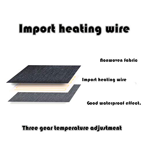 Almofada de aquecimento, Romacci Filme aquecido de fibra de carbono elétrico USB 3 engrenagem interr