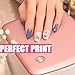 Soflightmok Nail Art Printer Machine, Portable 3D 4800 DPI Digital Printer&DIY Nail Printer for Nail Art, Control Through Mobile App with Design Gallery,10s Fast Printing, for Beauty & Personal Care