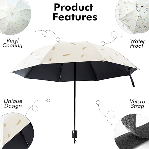 Image of Kraptick Printed Travel Umbrella for Rain, UV, Wind Proof, Water-Proof Umbrella for Men /Women /Boys /Girls /Kids (UMBR-02)