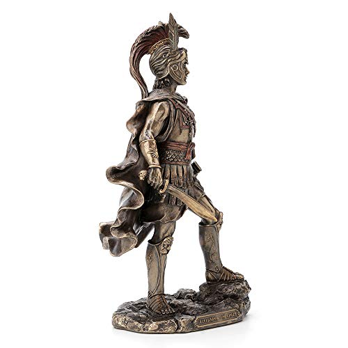 Estatua guerrero Alejandro Magno bronce antiguo 12 pulg miniatura 4