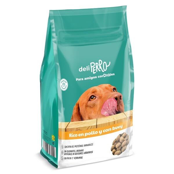 Deliperro de DiaVAlimento para Perros con Pollo y Buey, 3kg