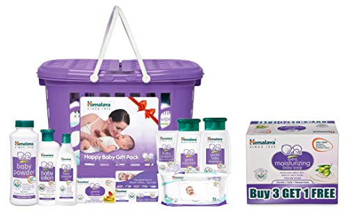 Himalaya Gift Pack & Himalaya Extra Moisturizing Baby Soap (75g, ...