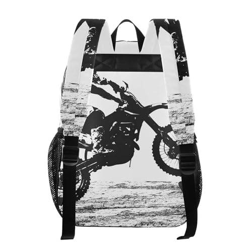 Motocross Vintage Motorcycle Clear Backpack PVC Transparent School Backpack Lightweight Student Book Bags Capacity Clear Bag3