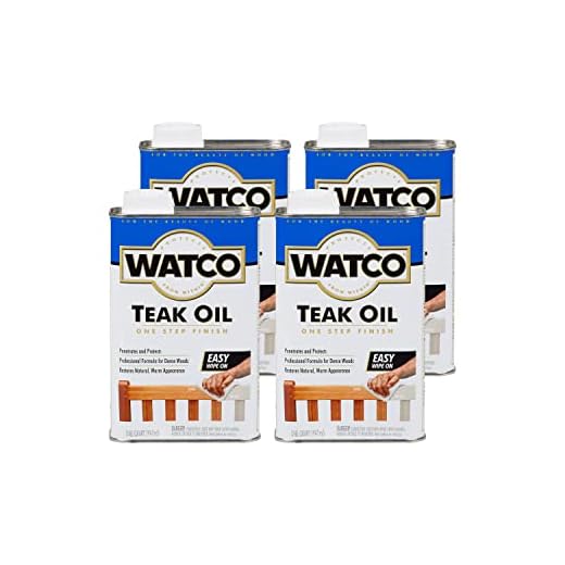 Watco Teak Oil Wood Finish, Quart Pack