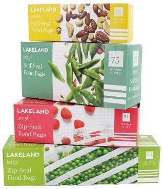 24 Lakeland Zip-Seal Food Storage Bags 18 x 20cm