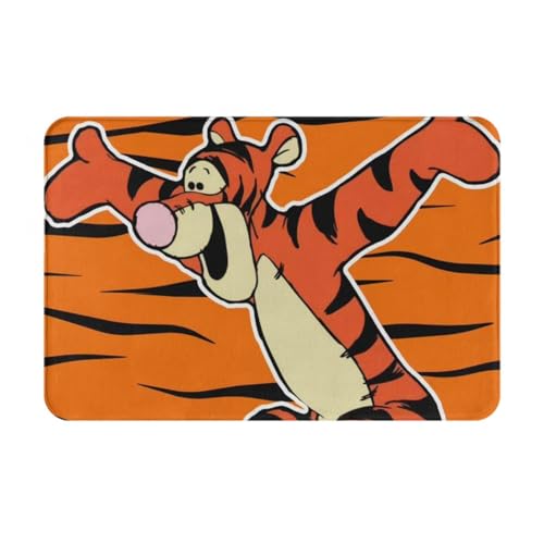 玄関マット ティガー くまのプーさん トイレマット バスマット 吸水速乾 滑り止め 抗菌 防臭 丸洗い可能 おしゃれ ふわふわ 柔らかい 40×60cm