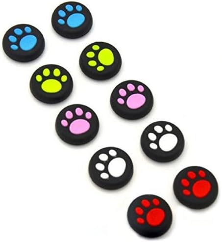 Analog Silicone Thumb Stick Grips Cap Joystick ThumbSticks Caps Cover for PS4 PS3 Xbox One Xbox 360 PS2 Game Controllers (5 Colors)