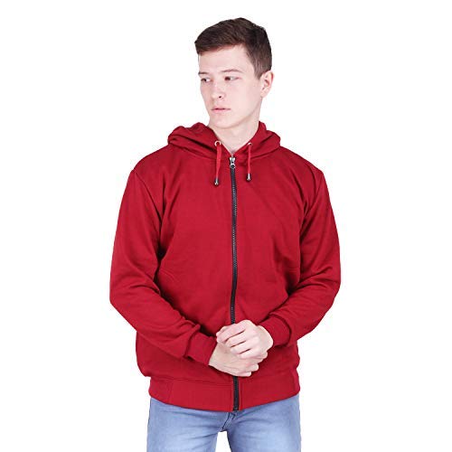 Image of Men's Cotton Hooded Neck Hoodie