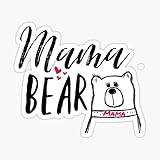 Cute Mama Bear_Sticker -Vinyl -Decal for car Bumper,Window, Laptop Waterproof 5'