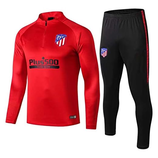 18-19 Atlético de Madrid Manga Larga, Traje de Entrenamiento, Traje de fútbol Informal, Traje, Ropa Deportiva Casual para Hombres en Photo Color_S