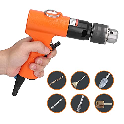 Reversible pneumatische Bohrmaschine, 1/2 Zoll pneumatischer Druckluftbohrer CW CCW Pistole 13 mm Lochbohrwerkzeug… – Bild 7