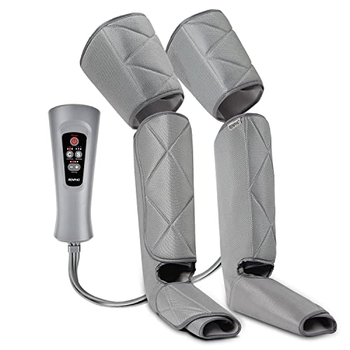 RENPHO Leg Massager for Circulation and Pain Relief, Air Compression Calf Foot and Leg Massager with 6 Modes 4 Intensities, Adjustable Leg Wrap for Most Size, Gifts for Him Her