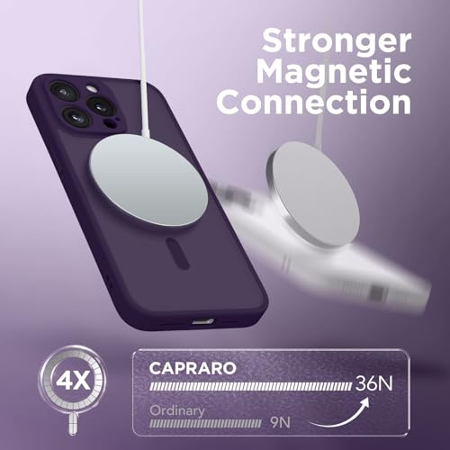 CAPRARO Magnetic iPhone 15 Pro Max Case, MagSafe Compatible, Full Camera Protection, 14FT Drop Protection, Shockproof - Image 4