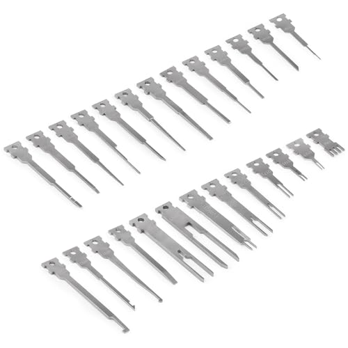 Image of JRready ST5278 Replacement Tips for Pin Removal Tool 26PCS Pin Extractor Tool Tips Electrical Terminal Release Tool Compatible with Deutsch AMP /TE Molex Delphi JST Harting Connectors & More