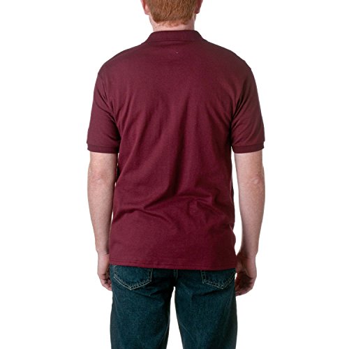 Polo Hanes para Hombre color Maroon talla Large miniatura 2