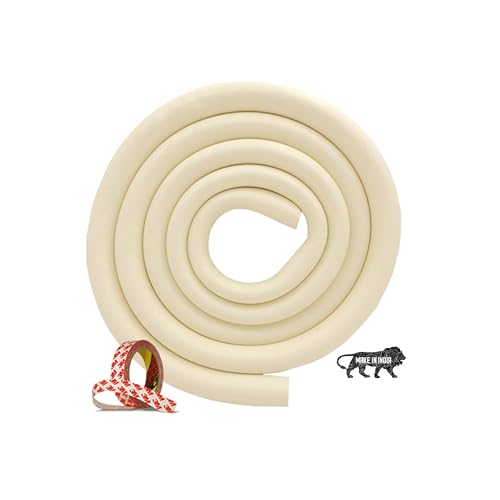 Image of Kids Station Baby Proofing Edge Protector for Kids Safety, Made in India Rubber Edge for Sharp Furniture Edges and Corners, A Baby Safety Product (Edge Guards, 2mtr, U- Shape, Beige)